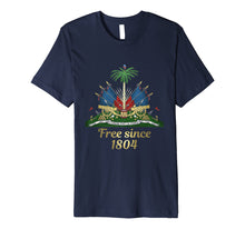 Load image into Gallery viewer, Haiti Shirt 1804 Haitian Emblem Coat Of Arm Flag Day Tshirt
