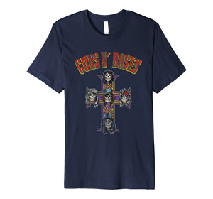 Funny shirts V-neck Tank top Hoodie sweatshirt usa uk au ca gifts for Guns N' Roses Cross Arch T-Shirt 1333181