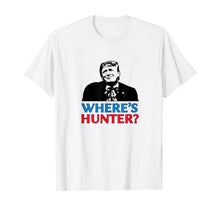 Load image into Gallery viewer, Where&#39;s Hunter Trump 2020 Rally Anti Biden Conservative Gift T-Shirt
