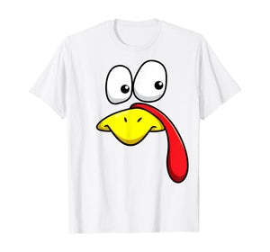 Turkey Face Happy Thanksgiving Adult Kids T-Shirt T-Shirt