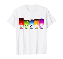 Load image into Gallery viewer, Rainbow Halloween Pumpkins T-Shirt
