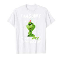 Load image into Gallery viewer, Funny shirts V-neck Tank top Hoodie sweatshirt usa uk au ca gifts for I&#39;m Sorry The Nice-Nurse-Is On Vacation-Grinch-Switch T-Shirt 235688
