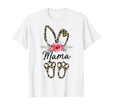 Load image into Gallery viewer, Mother&#39;s Day Easter Gifts For Mama Leopard Bunny Floral TShirt383833

