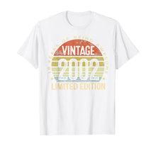 Load image into Gallery viewer, 18 Year Old Gifts Vintage 2002 Limited Edition 18th Birthday T-Shirt-65842
