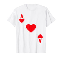 Load image into Gallery viewer, Funny shirts V-neck Tank top Hoodie sweatshirt usa uk au ca gifts for Ace of Hearts Costume T-Shirt Halloween Deck of Cards 1384310
