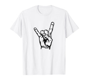 Rocking Hand Punk Rocker Music Band Guitar Festival T Shirt