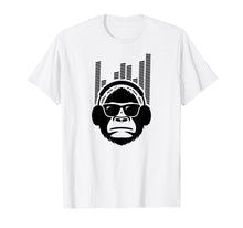 Load image into Gallery viewer, Solid Jammin Monkey Rockin Headphones Shades T-Shirt
