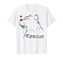 Load image into Gallery viewer, Rescue Pitbull Dog Tshirt Funny Pitbull Lover Gifts
