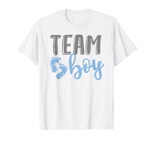 Team Boy Gender Reveal Baby Shower Shirt