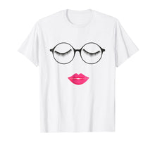 Load image into Gallery viewer, Funny shirts V-neck Tank top Hoodie sweatshirt usa uk au ca gifts for Geek Summer Glasses with Pink Lips and Eyelash TShirt 2101873
