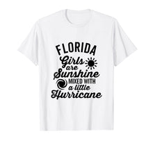 Load image into Gallery viewer, Funny shirts V-neck Tank top Hoodie sweatshirt usa uk au ca gifts for Florida Girls Are Sunshine and a Hurricane T-Shirt 1719241
