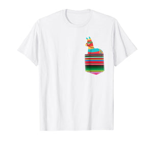 Pinata Blanket Pocket Serape Mexican Fiesta Party T-Shirt