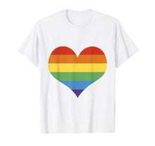 Load image into Gallery viewer, Funny shirts V-neck Tank top Hoodie sweatshirt usa uk au ca gifts for LGBT Pride Shirt Rainbow Flag Heart Love T-Shirt 2704727
