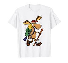 Load image into Gallery viewer, Funny shirts V-neck Tank top Hoodie sweatshirt usa uk au ca gifts for Smiletodaytees Funny Moose Hiking T-shirt 2001930
