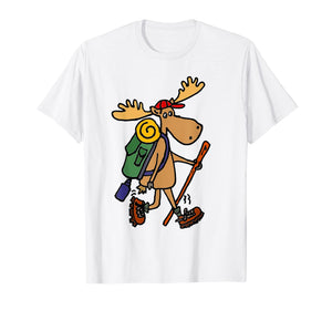 Funny shirts V-neck Tank top Hoodie sweatshirt usa uk au ca gifts for Smiletodaytees Funny Moose Hiking T-shirt 2001930