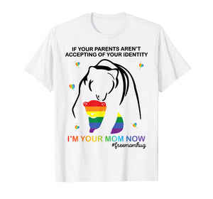 Free Mom Hugs LGBT Pride T-shirt Gifts Mama Bear LGBT Shirt 61954