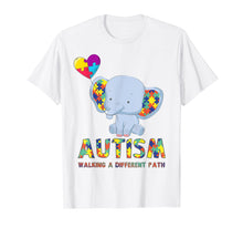 Load image into Gallery viewer, Funny shirts V-neck Tank top Hoodie sweatshirt usa uk au ca gifts for Autism Elephant Walking A Different Path T Shirt For Kids 2523696
