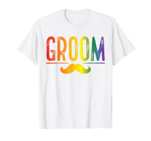 Load image into Gallery viewer, Funny shirts V-neck Tank top Hoodie sweatshirt usa uk au ca gifts for Mens Bachelor Party Shirt Rainbow Gay Pride Groom Moustache 2742163
