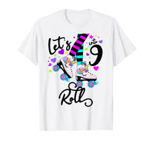 Load image into Gallery viewer, Funny shirts V-neck Tank top Hoodie sweatshirt usa uk au ca gifts for 9th Roller Skate birthday T-shirt -let&#39;s Roll Unicorn Shirt 1978399
