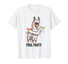 Load image into Gallery viewer, Funny shirts V-neck Tank top Hoodie sweatshirt usa uk au ca gifts for Pool Party Llama Unicorn Float Shirt Funny Llama Gifts Women 1034369
