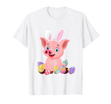 Load image into Gallery viewer, Funny shirts V-neck Tank top Hoodie sweatshirt usa uk au ca gifts for Pig With Bunny Rabbit Hat Easter Eggs T-Shirt Gifts 2729028
