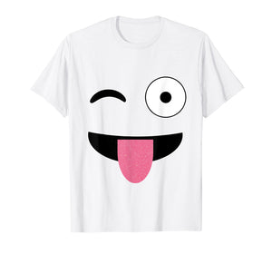 Funny shirts V-neck Tank top Hoodie sweatshirt usa uk au ca gifts for Emoji Face With Winking One Eye and Tongue Out Emoticon 1578429