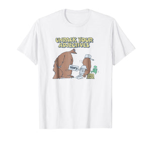 Funny shirts V-neck Tank top Hoodie sweatshirt usa uk au ca gifts for Schoolhouse Rock Adjectives Scary Bear T-shirt 1588657