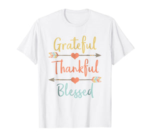 Funny shirts V-neck Tank top Hoodie sweatshirt usa uk au ca gifts for Grateful Thankful Blessed Shirt Thanksgiving Shirt 1166110