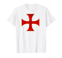 Load image into Gallery viewer, Funny shirts V-neck Tank top Hoodie sweatshirt usa uk au ca gifts for Cross Crusader Knights Templar T-Shirt Distressed Top Tee 2593768
