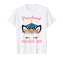 Load image into Gallery viewer, Preschool Graduate 2019 Cute Unicorn Face Shirt For Girls
