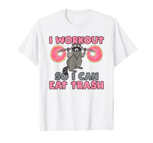 Funny shirts V-neck Tank top Hoodie sweatshirt usa uk au ca gifts for Trash Eating Racoon T Shirt Funny Gym Swole Rat Weightlifter 1898479