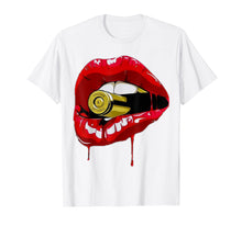 Load image into Gallery viewer, Funny shirts V-neck Tank top Hoodie sweatshirt usa uk au ca gifts for Tee Red Lips Teeth Gold Bullet Yell Vintage T-Shirt 1463902
