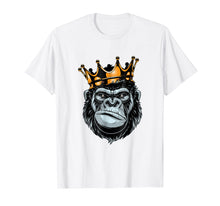 Load image into Gallery viewer, Gorilla King T-Shirt, Alpha T-Shirt, Funny Ape, Wildlife
