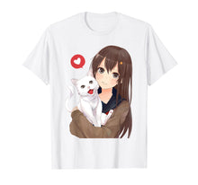 Load image into Gallery viewer, Funny shirts V-neck Tank top Hoodie sweatshirt usa uk au ca gifts for Cute Anime Girl and Kitty Cat Tee Shirt 385201
