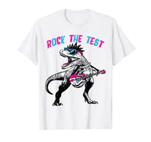 Load image into Gallery viewer, Funny shirts V-neck Tank top Hoodie sweatshirt usa uk au ca gifts for Rock The Test T Shirt Dinosaur T-rex Shirt Gifts 805567

