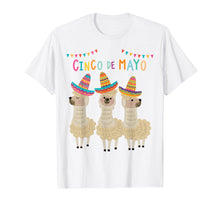 Load image into Gallery viewer, Funny shirts V-neck Tank top Hoodie sweatshirt usa uk au ca gifts for No probLlama Cinco De Mayo Shirt Funny Llama Mexican 5th May 2129249
