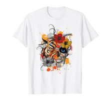 Load image into Gallery viewer, Tiger and Skull flower Floral Flowers shirt Cute Gift Idea T-Shirt 114115
