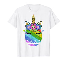Load image into Gallery viewer, Funny shirts V-neck Tank top Hoodie sweatshirt usa uk au ca gifts for Bunny Unicorn Face Easter Egg Rainbow Easter Day Shirt Gift 2800617
