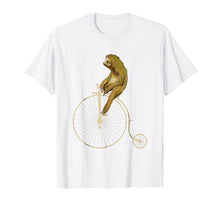 Load image into Gallery viewer, Funny shirts V-neck Tank top Hoodie sweatshirt usa uk au ca gifts for Sloth on a Penny Farthing Bicycle T-shirt Funny Sloth Shirt 2201986
