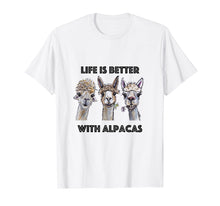 Load image into Gallery viewer, Funny shirts V-neck Tank top Hoodie sweatshirt usa uk au ca gifts for Life is Better with Alpacas Shirt, Alpaca Lover Shirt 1928810
