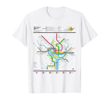 Load image into Gallery viewer, Funny shirts V-neck Tank top Hoodie sweatshirt usa uk au ca gifts for Washington DC Metro Map Silver Line T-Shirt 1320358
