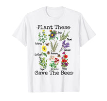 Load image into Gallery viewer, Plant These Save The Bees Shirt Women Yellow Flowers 74494
