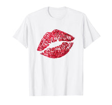 Load image into Gallery viewer, Funny shirts V-neck Tank top Hoodie sweatshirt usa uk au ca gifts for Sexy Red Glitter Lips Kiss Me Love Makeup Lipstick Shirt Tee 2489921
