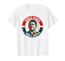 Load image into Gallery viewer, Funny shirts V-neck Tank top Hoodie sweatshirt usa uk au ca gifts for President Ronald Reagan Tee I Smell Hippies T Shirt 807415
