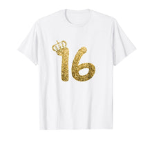 Load image into Gallery viewer, Funny shirts V-neck Tank top Hoodie sweatshirt usa uk au ca gifts for Sweet 16th Birthday T-Shirt Gifts for Girls Sixteen Gold 1532667
