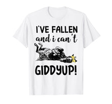 Load image into Gallery viewer, Funny shirts V-neck Tank top Hoodie sweatshirt usa uk au ca gifts for I&#39;ve Fallen And Can&#39;t Giddy Up Cow T Shirt For Women Men 3136472
