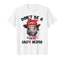 Load image into Gallery viewer, Funny shirts V-neck Tank top Hoodie sweatshirt usa uk au ca gifts for Womens Don&#39;t Be A Salty Heifer Shirt Heifer Cow Lover T Shir 1635718
