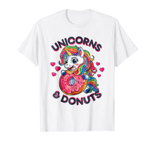 Load image into Gallery viewer, Funny shirts V-neck Tank top Hoodie sweatshirt usa uk au ca gifts for Unicorns &amp; Donuts T shirt Girls Squad Party Rainbow Gifts 875870
