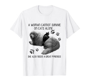 Funny shirts V-neck Tank top Hoodie sweatshirt usa uk au ca gifts for Nice Great Pyrenees Cat Tshirt 1346675