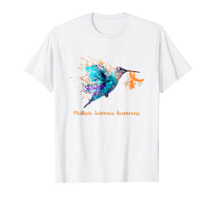 Funny shirts V-neck Tank top Hoodie sweatshirt usa uk au ca gifts for Multiple Sclerosis Awareness Humming Bird Ribbon T-Shirt 2145995